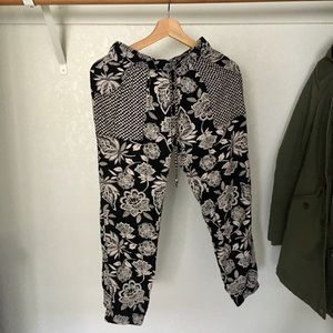 Boho print joggers